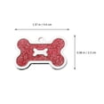 thumbnail image 3 of FRCOLOR Pet Tag Pet Tag with Reserved Hole for Easy Use Durable Alloy Material Assorted Color 5pcs Compact Size,1.57"X0.98"X0.2", 3 of 5