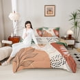 thumbnail image 4 of Homewish Botanical Flowers Leaves 2pcs Bedding Comforter Set For Children Teens Adults,Abstract Minimalist Stripes Twin Comforter Sets,Vintage Aesthetic Breathable Bedding Set, 4 of 8