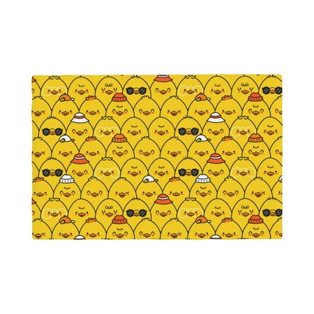 

Placemats Set of 4 Cute Funny Chicken Place mats for Dining Table Indoor/Outdoor Cute Heat Resistant Washable Table Mats(18 x 12 )