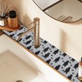 thumbnail image 2 of Yayeee Faucet Mat for Kitchen Sink 30" Diatomite Long Splash Guard Pad, Cartoon Bear Paws Pattern, 2 of 7