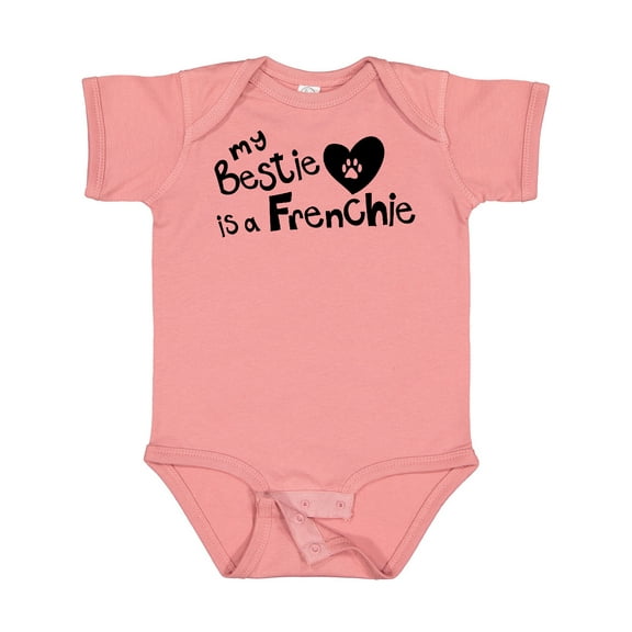 Inktastic Bestie Frenchie Boys or Girls Baby Bodysuit