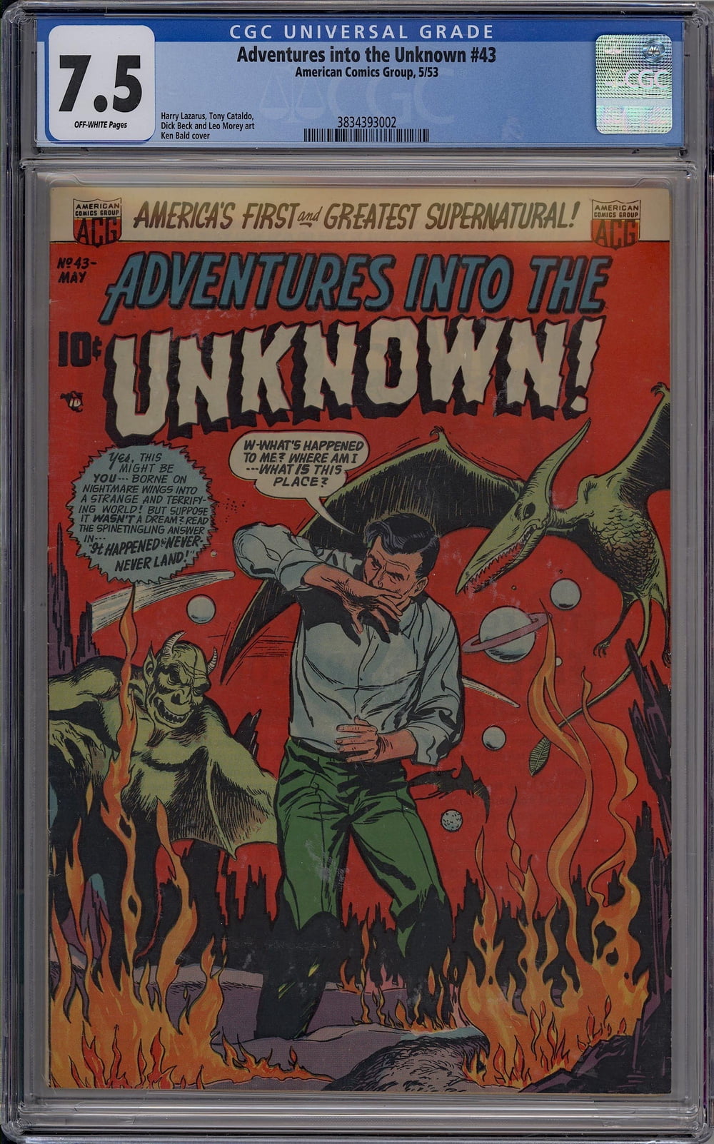 Cover of Adventures into the Unknown #43