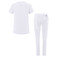 thumbnail image 2 of Adar Addition Go-Higher Scrub Set For Women - Notched V-Neck Scrub Top & Skinny Cargo Scrub Pants, 2 of 7