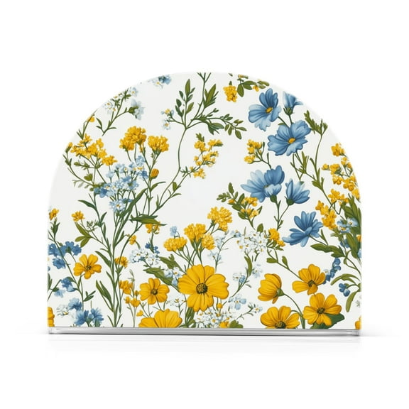 Yayeee Napkin Holder for Table Kitchen Paper Tissue Organization, Yellow Floral