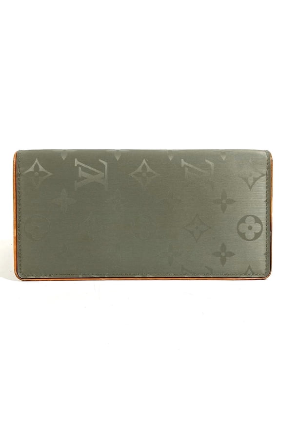 Pre-Owned LOUIS VUITTON M63236 Monogram Titanium Portefeuille Brazza Long Wallet, Bi-fold,...