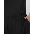 thumbnail image 5 of Agnes Orinda Plus Size Jumpsuits for Women V Neck Sleeveless Wide Legs Pants Curvy Rompers with Pockets, 5 of 5