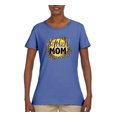 thumbnail image 3 of Softball Mom Animal Print Girl Sports Womens Graphic T-Shirt, Light Blue, Medium, 3 of 5