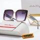 thumbnail image 2 of 2023 Nuevo Salvatore Ferragamo Gafas De Sol De Marca De Lujo Clásica Tendencia De Moda Retro Mujeres Hombres Piloto, 2 of 4