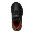 thumbnail image 6 of Beverly Hills Lace-up vamp with hook-and-loop closure kids sneakers - Black/Red, Size: 4, 6 of 7