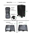 thumbnail image 3 of Maleta de Viaje Idea Nuova Carry On 10 Kg Carga USB Color Negro, 3 of 7