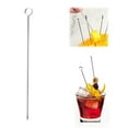 thumbnail image 2 of XKHHLH Cocktail Picks, Drink Skewers Fruit Garnish Swizzle Sticks, Reusable Stainless Steel Martini Picks Set Fruit Stick Toothpicks for Olive Skewers, Cocktails, and Bloody Mary, 2 of 9