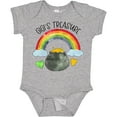 thumbnail image 3 of Inktastic Gigi's Treasure St. Patrick's Day Rainbow and Gold Boys or Girls Baby Bodysuit, 3 of 5