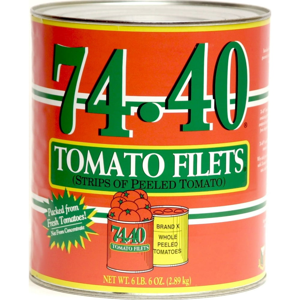 74 40 Tomato Filets 10 Strips of Peeled Tomato NOT From