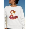 thumbnail image 2 of Snake Watercolor .  Sweatshirt Women -Image by Shutterstock, Female XX-Large, 2 of 4