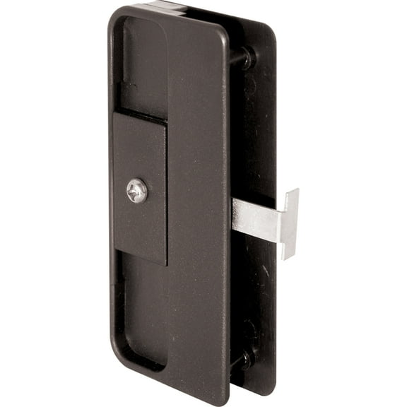 Black Plastic Mortise Style Screen Door Latch and Pull, Jim Walters
