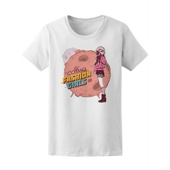 Cosmo Space Fashion Girls T-Shirt Women -Image by Shutterstock, Female Small
