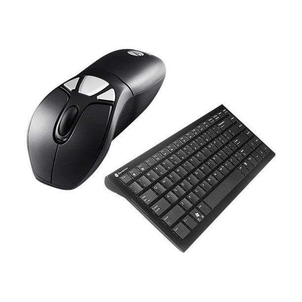 Gyration Air Mouse Go Plus with Compact Keyboard - Clavier et Souris - Sans Fil - 2.4 GHz - Conforme au Commerce GSA - Conforme au TAA