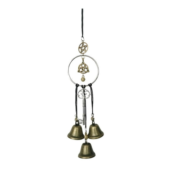 Campanas de para perilla de puerta, decoraciones de brujería, perilla de puerta de metal, percha, decoración de campanas para habitación y