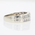 thumbnail image 2 of Double Row Channel Set Diamond Ring Half Eternity Ring 1.8 Ct Diamond 14K White Gold Over, 2 of 2