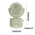 thumbnail image 4 of Personal Fans Desktop Small,Small Fans For Home And Outdoor Use,2024 Desktop Small Fan Shaking Head USB Mini Convenient For Home And Office Charging Portable Atomization Fan, 4 of 4