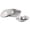 Silver/Matte, variant on Communion Ware Holy Wine Serving Tray with a Lid & a Stacking Bread Plate with a Lid - Stainless Steel (Matte)