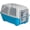 Blue, variant on Homes for Pets Spree Travel Carrier - Hard-Sided Dog & Cat Carrier, Small Pet Travel Crate with Handle, Ventilated Design, Durable Plastic Door, Easy Assembly, 19-Inch, Red