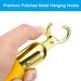 thumbnail image 4 of Uxcell 3.3 Feet Yellow Velvet Stanchion Rope Crowd Control Barrier Rope with Snap Hooks, Golden, 4 of 6