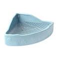 thumbnail image 4 of Caja de arena de conejo Caja de baño de cabecera para ir al baño Partido de cerámica de cerámica de para el hurón, , chinchilla Azul, 4 of 8
