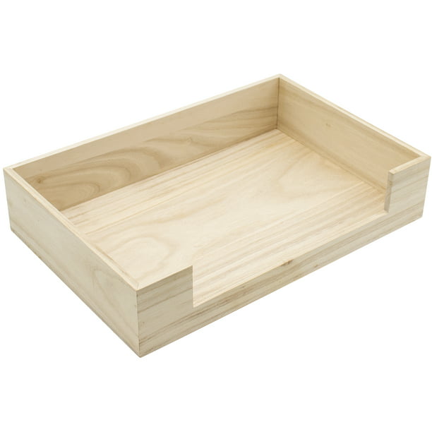 Sorbus Letter Tray Paper Office, Wooden Paper Tray Stackable