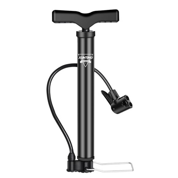 Lolmot Bike Pump Portable, Ball Pump Inflator Bicycle Floor Pump With Auxiliary Nozzle Easiest Use With Presta、British And Schrader Bicycle Pump