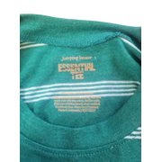 Jumping Beans Essentials Tee – Size 5, Beige/White Stripes, Long Sleeve