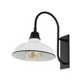 thumbnail image 7 of JONATHAN Y Stanley 12.25" 1-Light Farmhouse Industrial Indoor/Outdoor Iron LED Gooseneck Arm Outdoor Sconce, White, 7 of 7