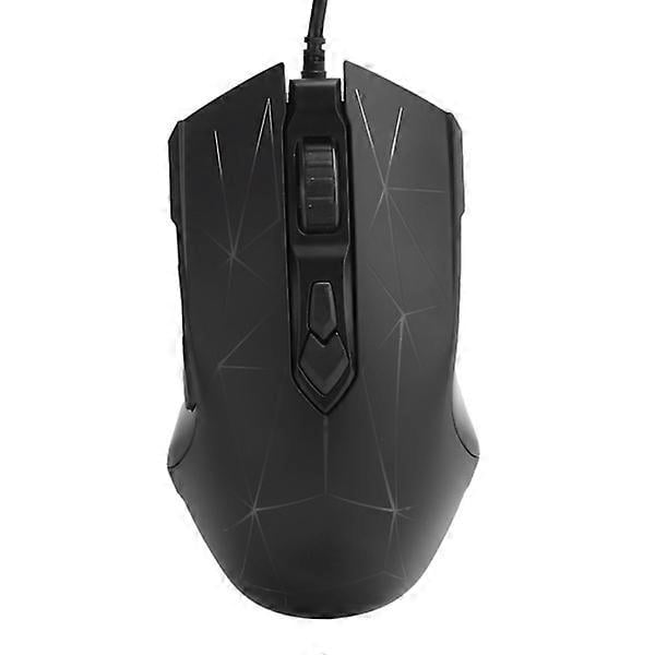 AJAZZ Wired Mouse 7 Buttons DPI Adjustable Software Macrodrive Computer Accessories AJ52 Black