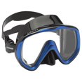thumbnail image 2 of Visor Máscara Adulto CRESSI  Liberty Negro/Azul Mono Lente Transparente, 2 of 5