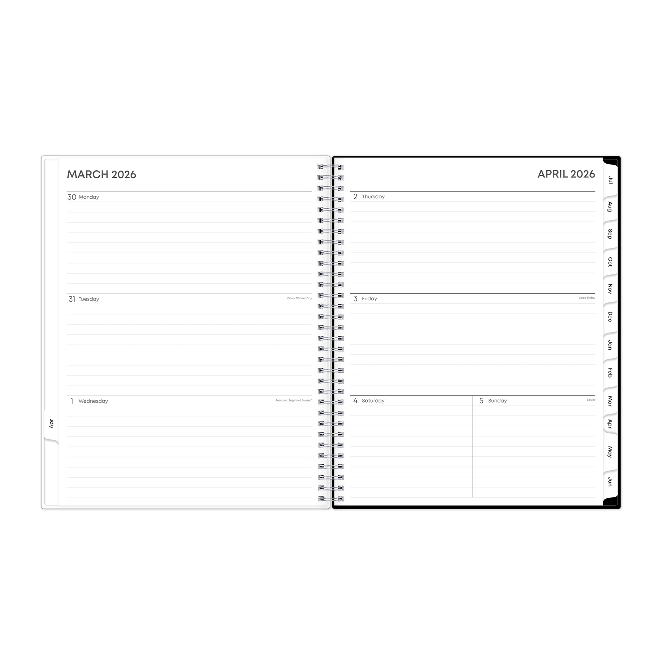 Blue Sky Monthly Weekly Planner, 8.5" x 11", Animal Print 15-Month (April 2026 - June 2027)