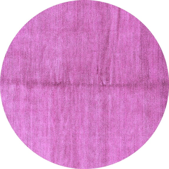 Ahgly Company Indoor Round Abstract Purple Modern Area Rugs, 3' Round