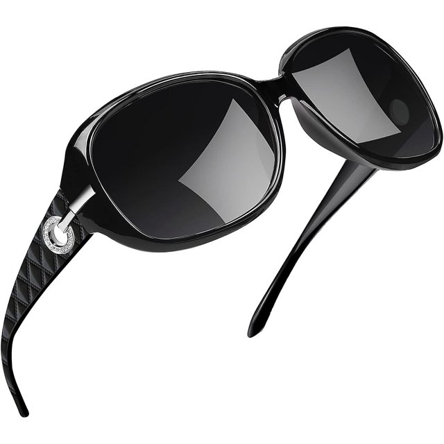 Gafas de sol polarizadas de gran tamaño, protección UV400, montura grande, estilo vintage, para mujer