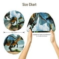 thumbnail image 5 of Kdxio Lake Forest Dinosaur A Pattern Satin Bonnet Silk Bonnet Hair Bonnet for Sleeping Hair Bonnets for Women Curly Natural Hair, 5 of 6