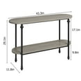 thumbnail image 3 of Console Table,2 Tier Industrial Entryway Table,Narrow Entryway Table for Hallway Behind The Couch Living Room Foyer,Easy Assembly, 3 of 8