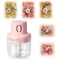 thumbnail image 7 of LANFENG Wireless Food Chopper,Electric Meat Grinder,Electric Garlic Chopper, 2/3-Leaf Blade Small Food Processor,USB Charging,Cordless Onion Chopper, 7 of 7