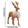 thumbnail image 2 of Festive Reindeer Sculpture Elegant Tabletop for Holiday Season and Celebration Display, 2 of 5