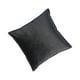 thumbnail image 2 of Injueey Funda para cojín de asiento, repuesto de Color sólido, suave, decorativa, respetuosa con la piel, reutilizable, funda de almohada Decoración del hogar Negro 40x40cm, 2 of 6