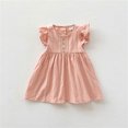 thumbnail image 2 of Girls Dresses Spring Summer Print Cotton Sleeveless Ruffle Princess Clothes Toddler Girls ,Size 1 Years-2 Years, 2 of 5