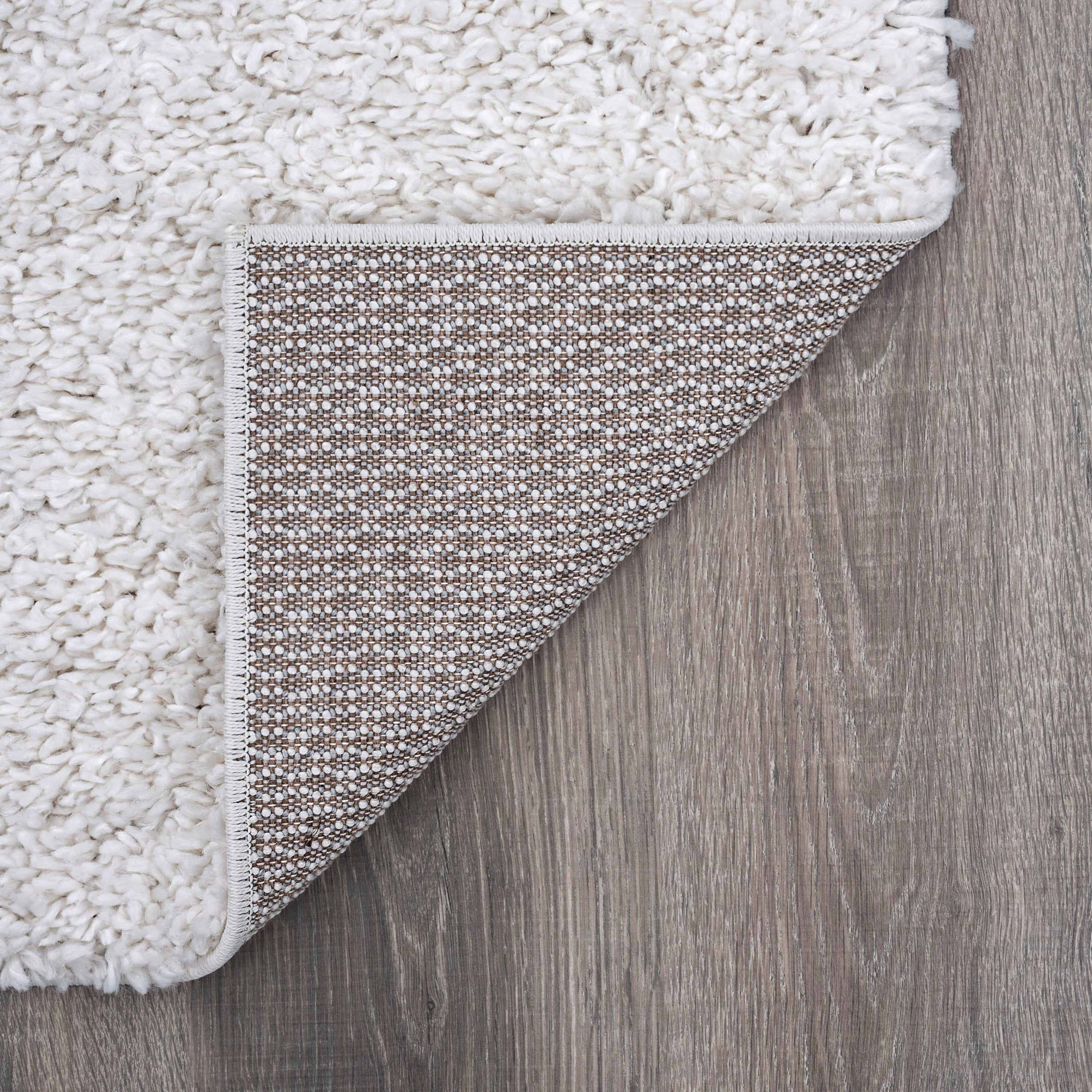 Bliss Rugs Transitional Solid Color 7'10'' x 10'2'' White Polypropylene Indoor Area Rug, 7'10'' x 10'2''
