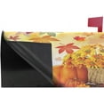 thumbnail image 4 of Sunflower Maple Leaves Pumpkin Autumn Fall Flowers Mailbox Covers Standard Size Happy Thanksgiving Day Harvest Welcome Fall Yall Magnetic Mail Wraps Cover Letter Post Box 21" Lx 18" W, 4 of 5
