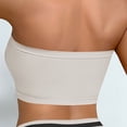 thumbnail image 5 of DDAPJ pyju Womens Strapless Bras Wireless Bandeau Bra Seamless Comfort Padded Tube Bra Supportive Bralette Gray L, 5 of 6