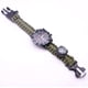 thumbnail image 2 of 2 relojes tácticos militares para hombres,relojes de supervivencia con brújula, silbato, arrancador de fuego y termómetro, pulseras de reloj de paracaídas con equipo militar al aire libre ShuxiuWang 1327537007371, 2 of 4