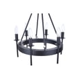 thumbnail image 5 of 54326-FB Craftmade Lighting Larrson - 6 Light Chandelier-Flat Black Finish    -Traditional Installation, 5 of 11