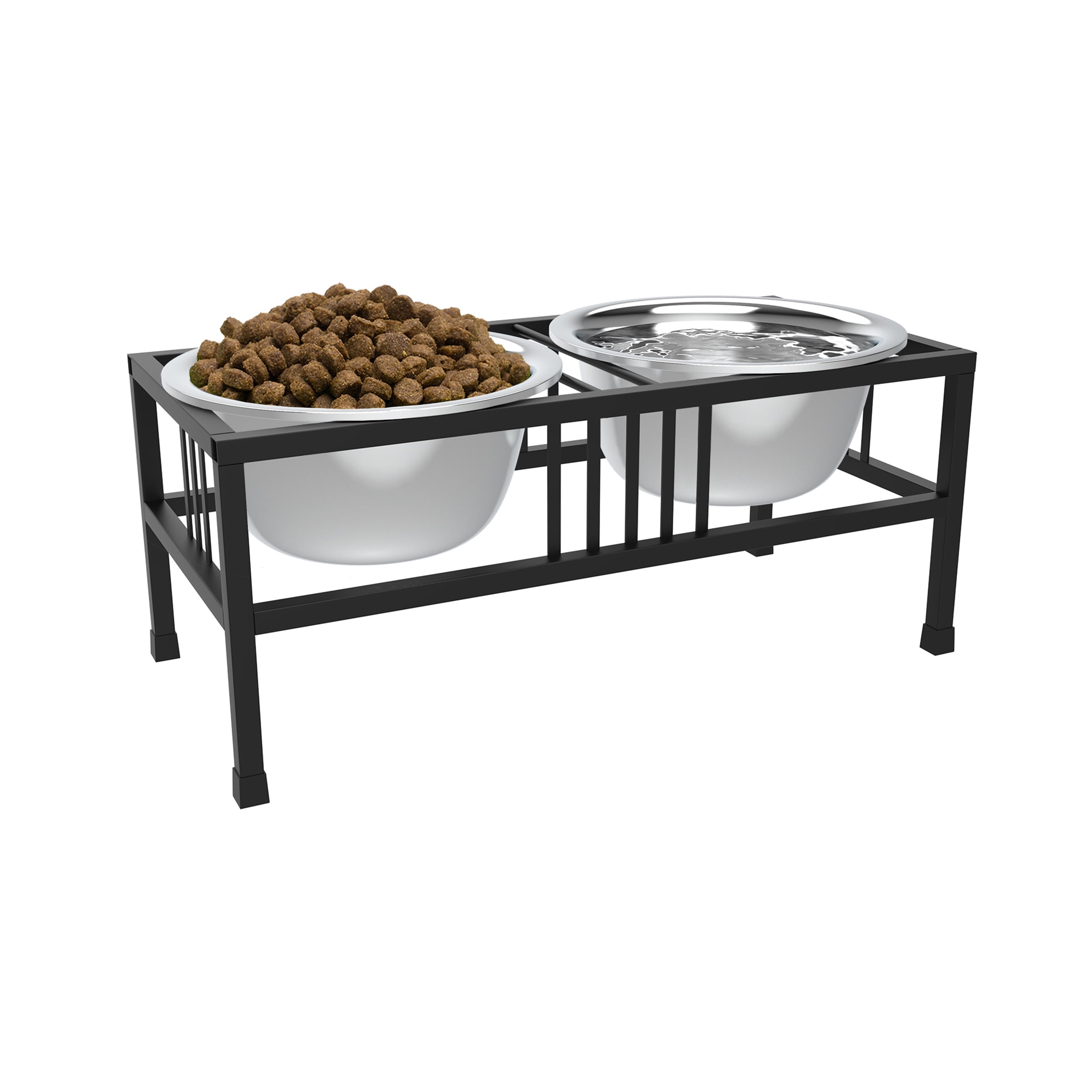 Petmaker Stainless Steel Elevated Pet Bowl with Stand, 40 Oz