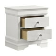 thumbnail image 4 of White Faux Leather Upholstery - Uniform Textured Detailing - Bedroom Space - Functional Storage Pieces, 4 of 6